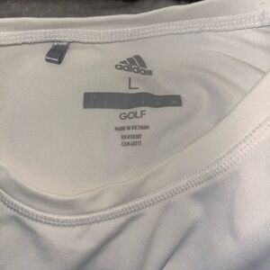 New Adidas White Golf Shirt